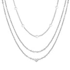 LATS Multilayer Pearl Cross Love Heart Pendant Necklaces for Women - Revelloventures