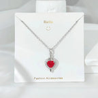 New Style Creative Arrow Through Heart Couple Pendant Heart-Shaped Collar Chain Valentine's Day Necklace Jewelry Gift - Revelloventures