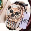 POEDAGAR Top Fashion Men Wristwatch Stainless Steel Luminous Quartz Man Clock Date Chronograph Military Men's Watches
