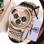 POEDAGAR Top Fashion Men Wristwatch Stainless Steel Luminous Quartz Man Clock Date Chronograph Military Men's Watches