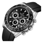 NAVIFORCE Luxury Men's Watch Waterproof Sports Quartz Clock Silicone Strap Chronograph Luminous Wristwatches - Revelloventures