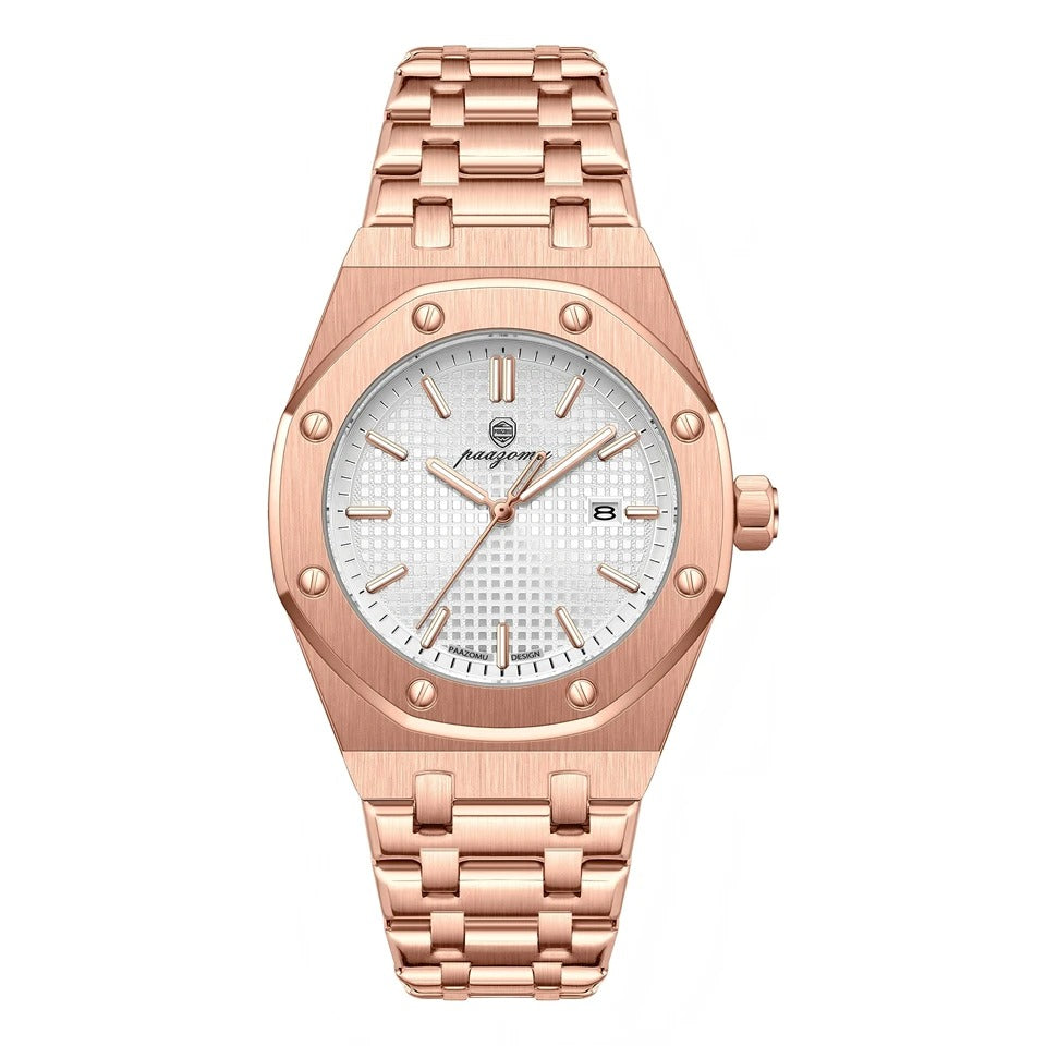 PAAZOMU Luxury Business Man Wristwatch Waterproof Luminous Date Men - Revelloventures