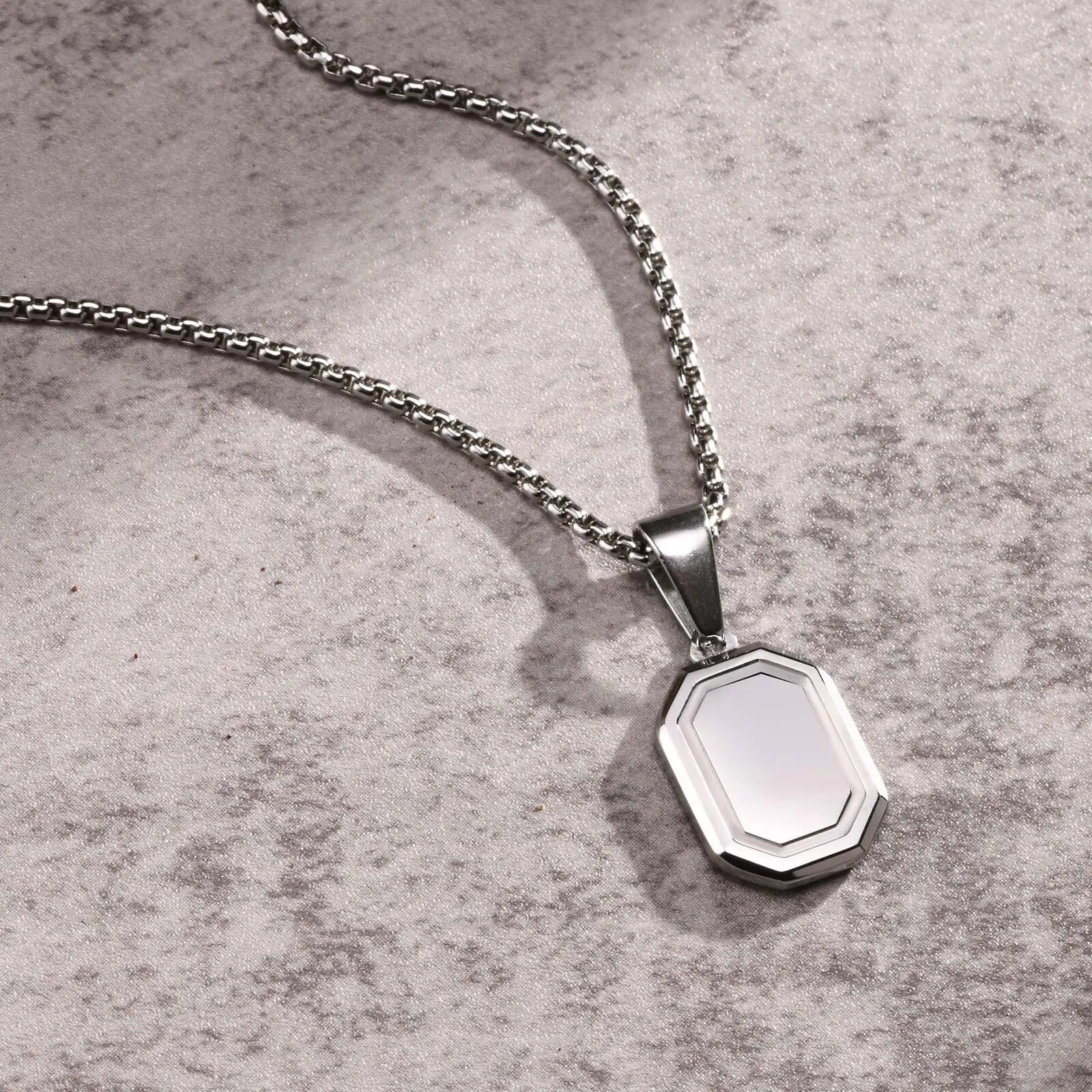 Vnox Small Dogtags Pendant Necklaces for Men - Revelloventures