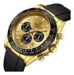 NAVIFORCE Luxury Men's Watch Waterproof Sports Quartz Clock Silicone Strap Chronograph Luminous Wristwatches - Revelloventures