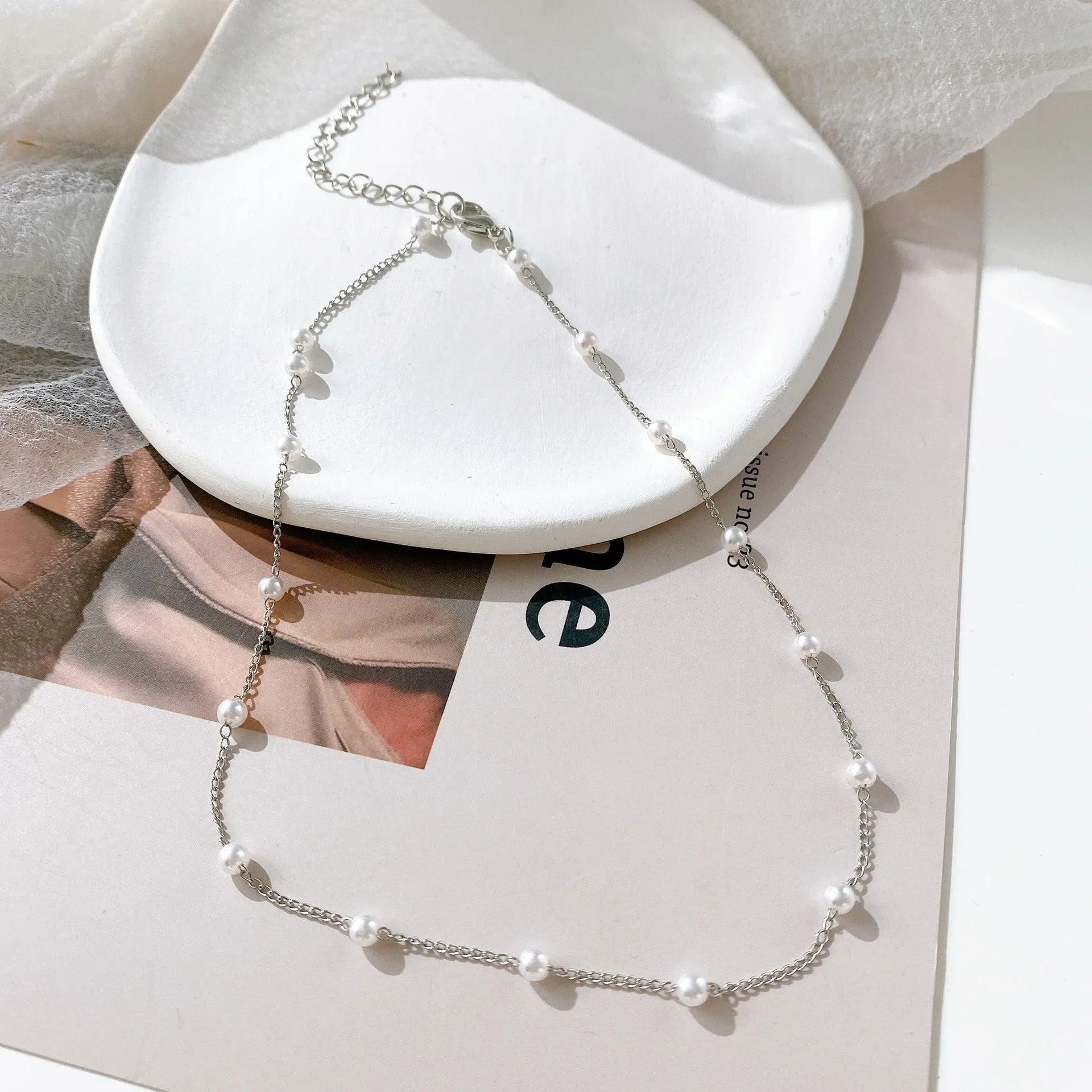 LATS Multilayer Pearl Cross Love Heart Pendant Necklaces for Women - Revelloventures