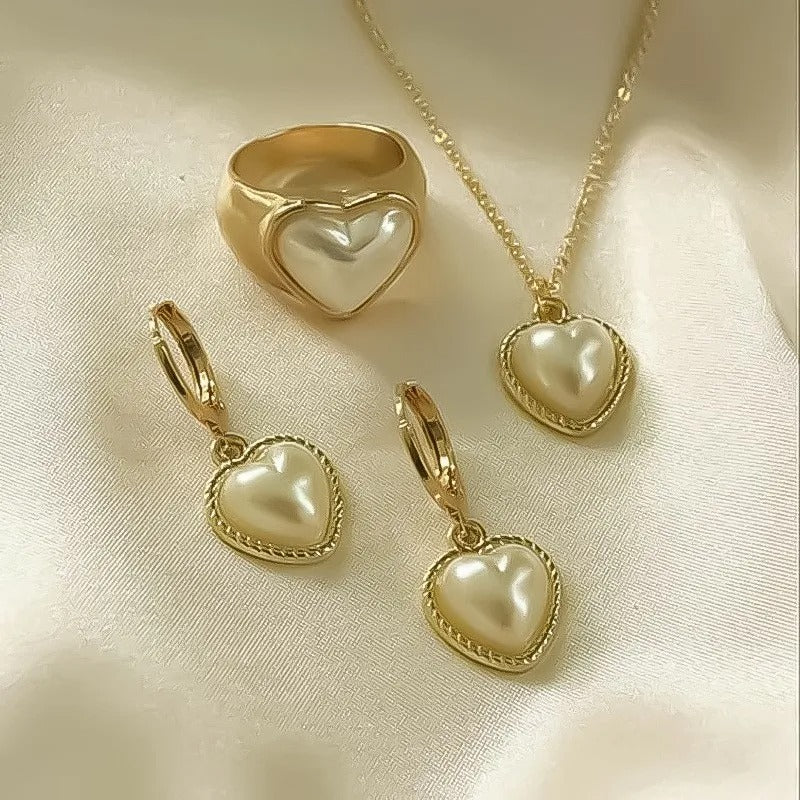 LATS 3 Pcs/Set Round Pearl Pendant Necklace For Women - Revelloventures