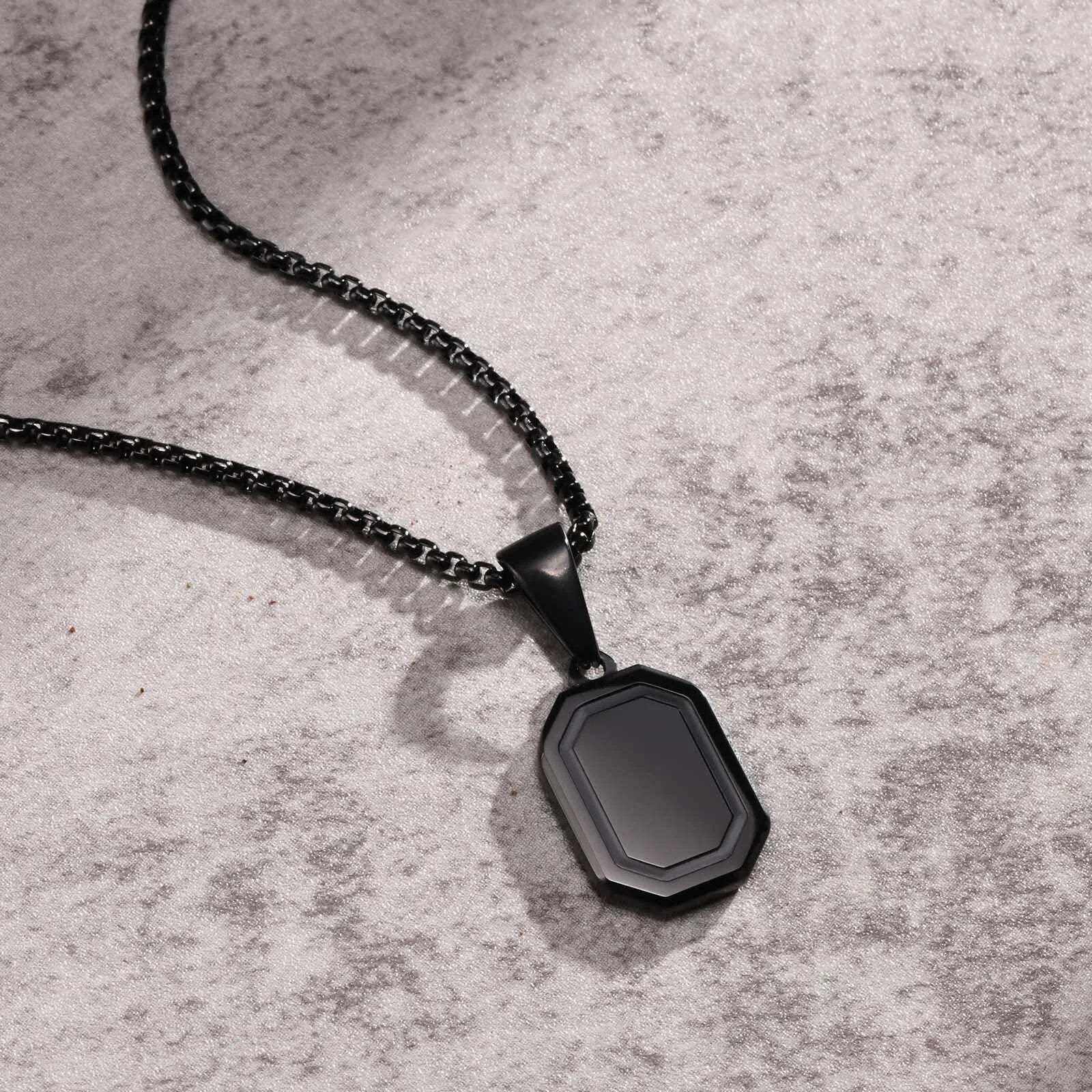 Vnox Small Dogtags Pendant Necklaces for Men - Revelloventures