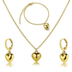 LATS 3 Pcs/Set Round Pearl Pendant Necklace For Women - Revelloventures