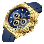 NAVIFORCE Luxury Men's Watch Waterproof Sports Quartz Clock Silicone Strap Chronograph Luminous Wristwatches - Revelloventures