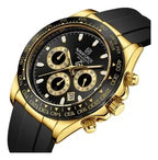NAVIFORCE Luxury Men's Watch Waterproof Sports Quartz Clock Silicone Strap Chronograph Luminous Wristwatches - Revelloventures