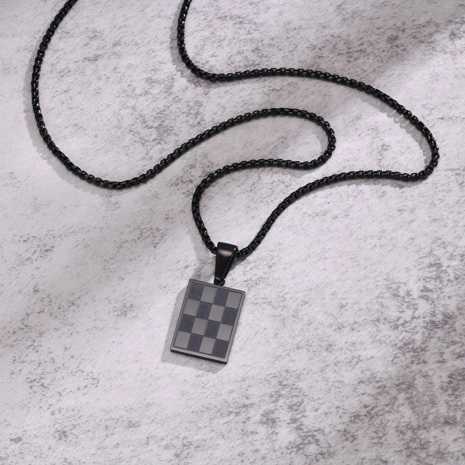 Vnox Small Dogtags Pendant Necklaces for Men - Revelloventures