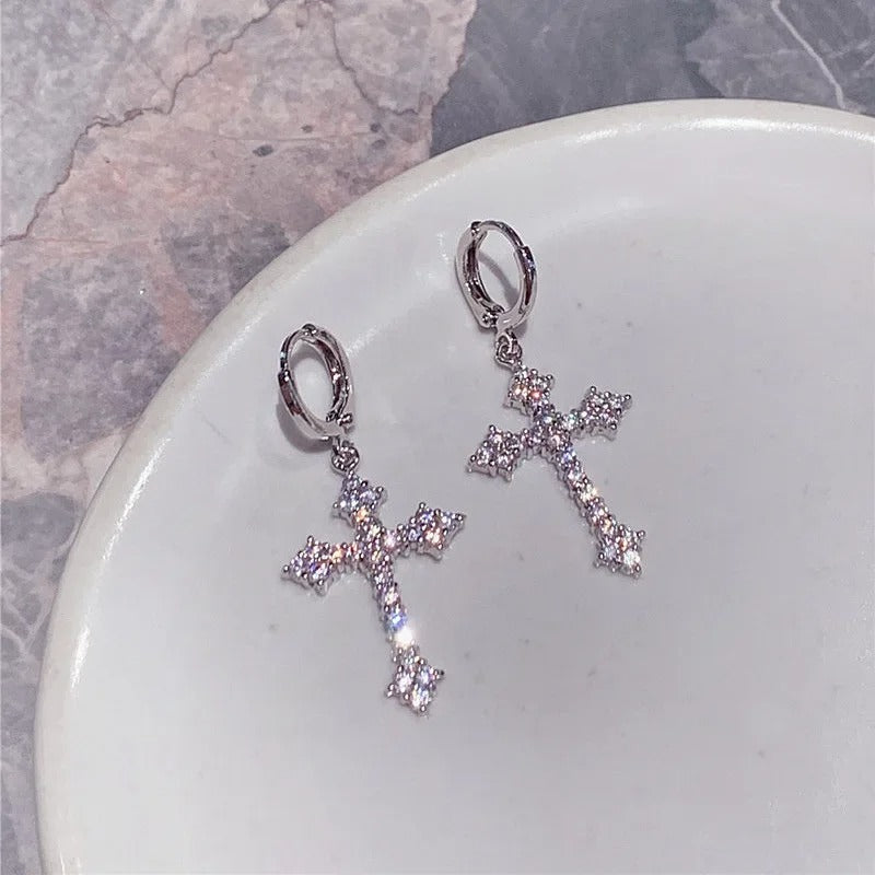 Cross Pendant Earrings For Women - Revelloventures