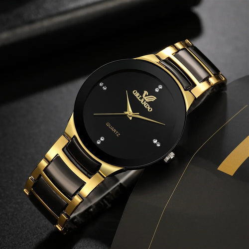 black dial steel quartz men business watch - Revelloventures