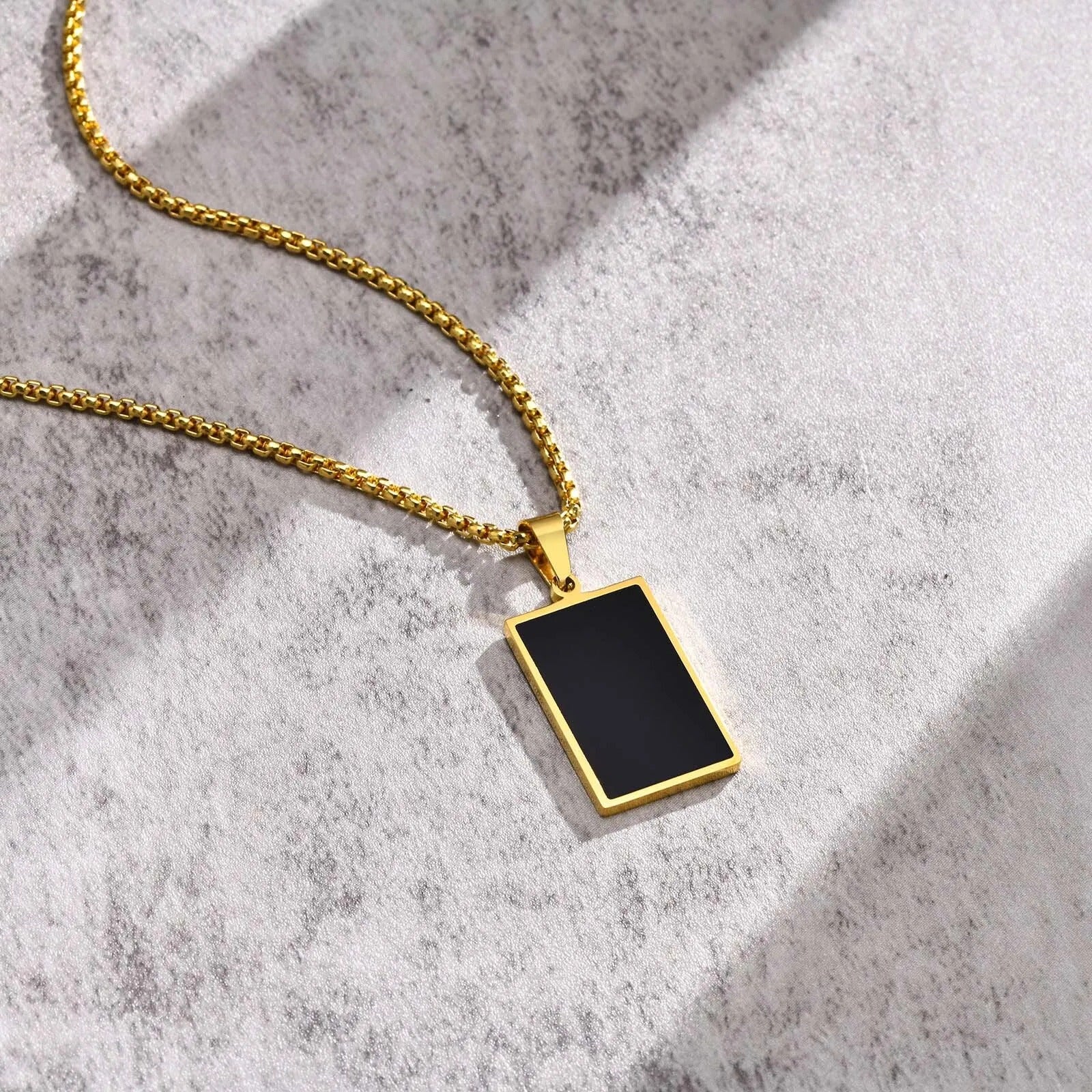 Vnox Small Dogtags Pendant Necklaces for Men - Revelloventures