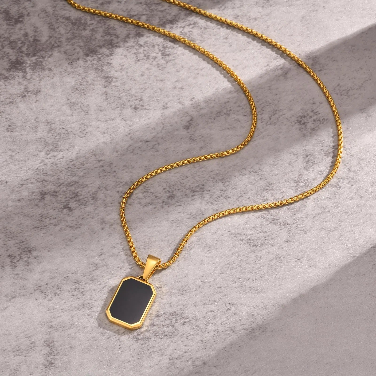 Vnox Small Dogtags Pendant Necklaces for Men - Revelloventures