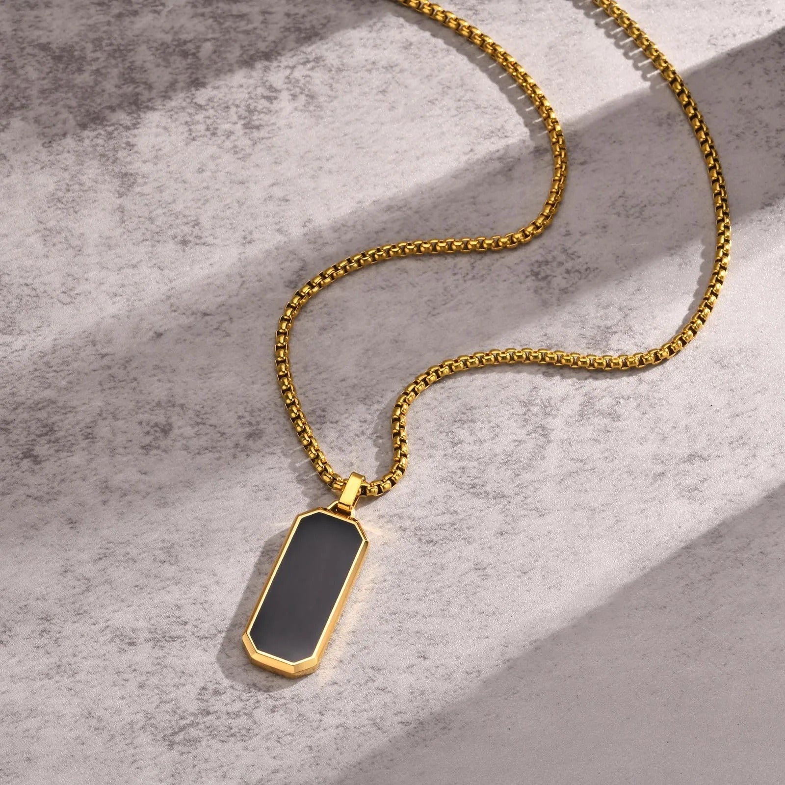 Vnox Small Dogtags Pendant Necklaces for Men - Revelloventures