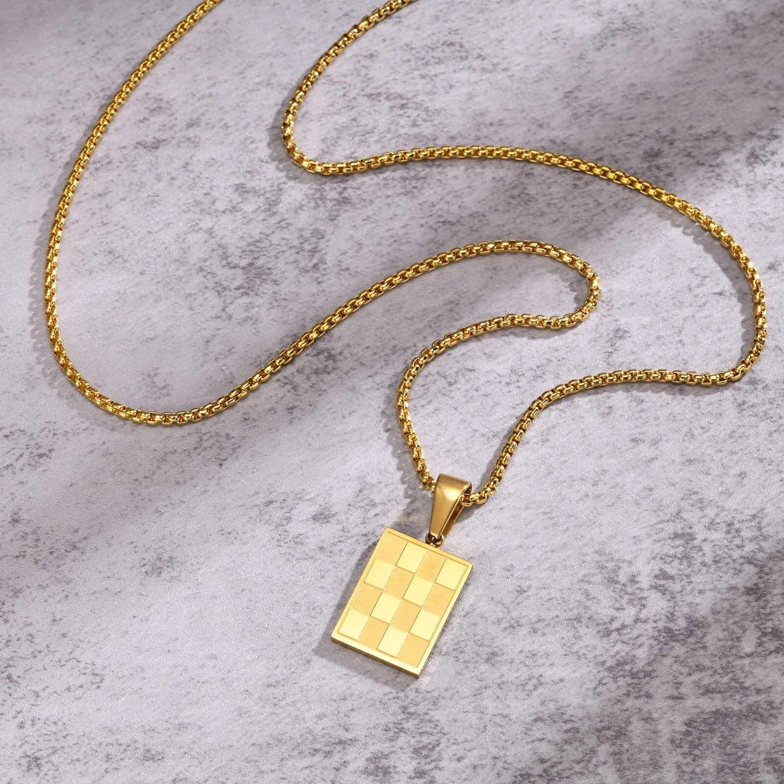 Vnox Small Dogtags Pendant Necklaces for Men - Revelloventures