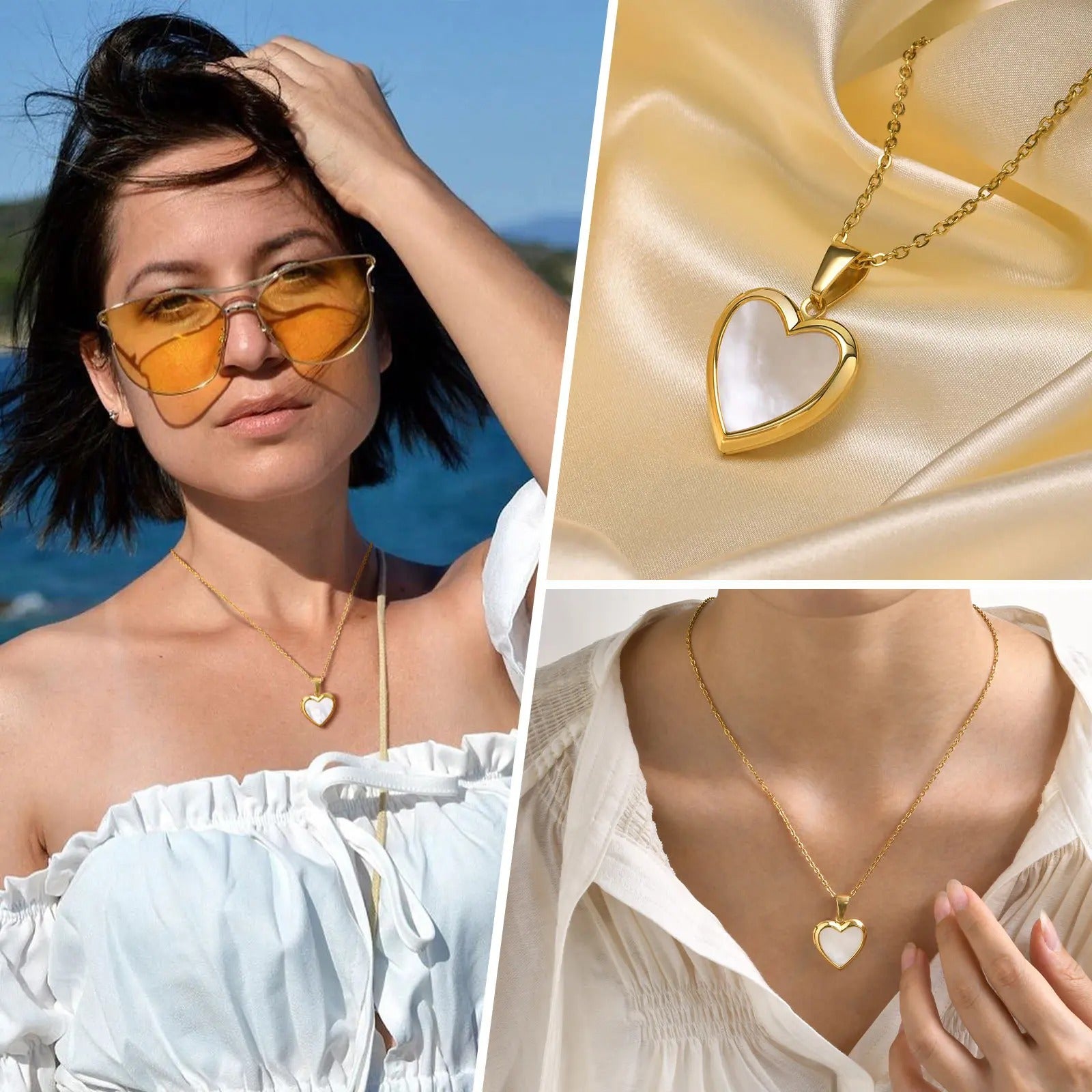 Vnox Women Locket Necklaces, Openable Heart Pendants - Revelloventures