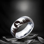 Moon Wolf Stainless Steel Rings