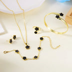 5pcs/set Colorful Enamel Plum Blossom Bracelets for Women - Revelloventures