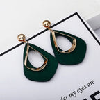 Ethnic Hollow Out Geometric Drop Earrings For Women