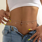 New Fashion Sexy Double Layer Pearl Chain for Women Waist Bead Belly Chain - Revelloventures