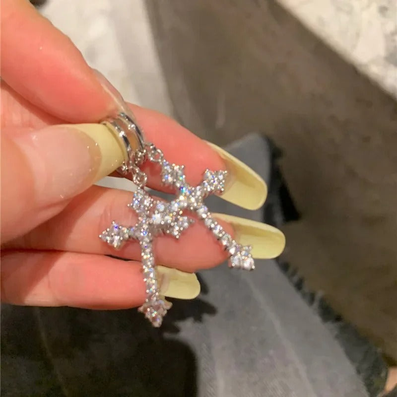 Cross Pendant Earrings For Women - Revelloventures