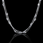 sterling silver Charms beads Necklace for women