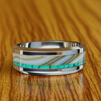 Luxury Agate Stone Inlay Polished Stainless