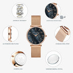 Quartz Movement Luxury Women Watch Rhinestone Stainless Steel - Revelloventures