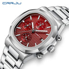 Luxury Man Watch Business Waterproof Male Clock Luminous Date Stainless Steel Square Quartz Men