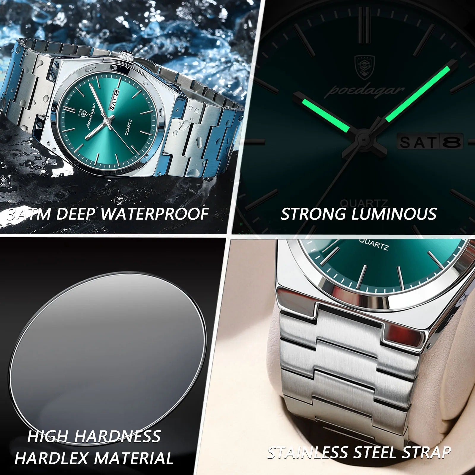 POEDAGAR Luxury Men's Watches
