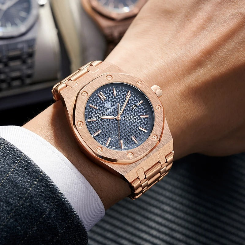 PAAZOMU Luxury Business Man Wristwatch Waterproof Luminous Date Men - Revelloventures