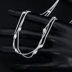 sterling silver Charms beads Necklace for women