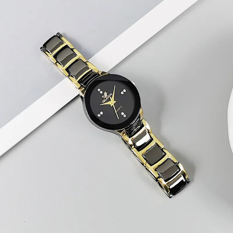 black dial steel quartz men business watch - Revelloventures