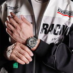 NAVIFORCE Luxury Men's Watch Waterproof Sports Quartz Clock Silicone Strap Chronograph Luminous Wristwatches - Revelloventures