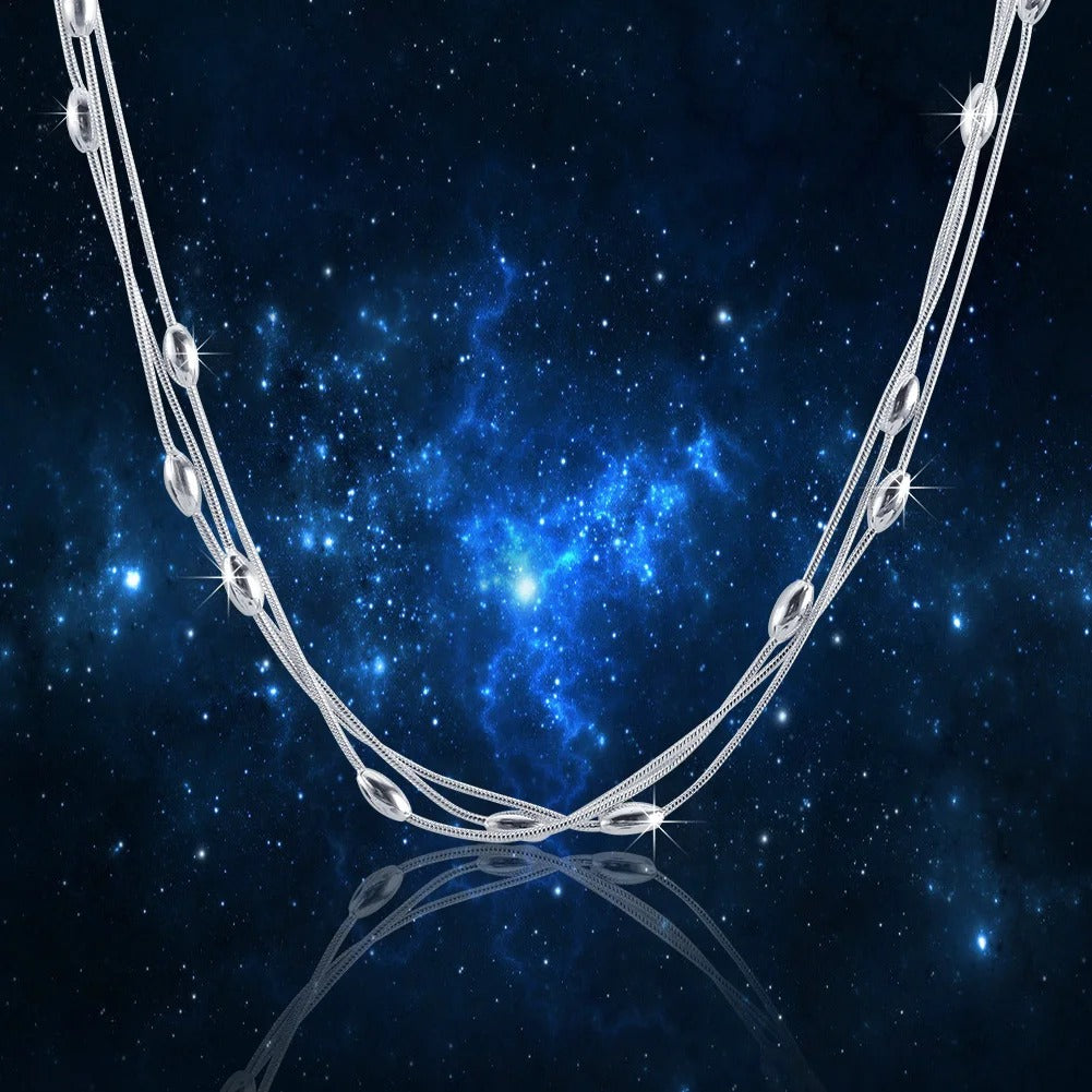 sterling silver Charms beads Necklace for women