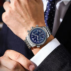 POEDAGAR Top Fashion Men Wristwatch Stainless Steel Luminous Quartz Man Clock Date Chronograph Military Men's Watches