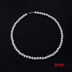 Classic Elegant White Pearl Chokers Necklace For Women and Men
