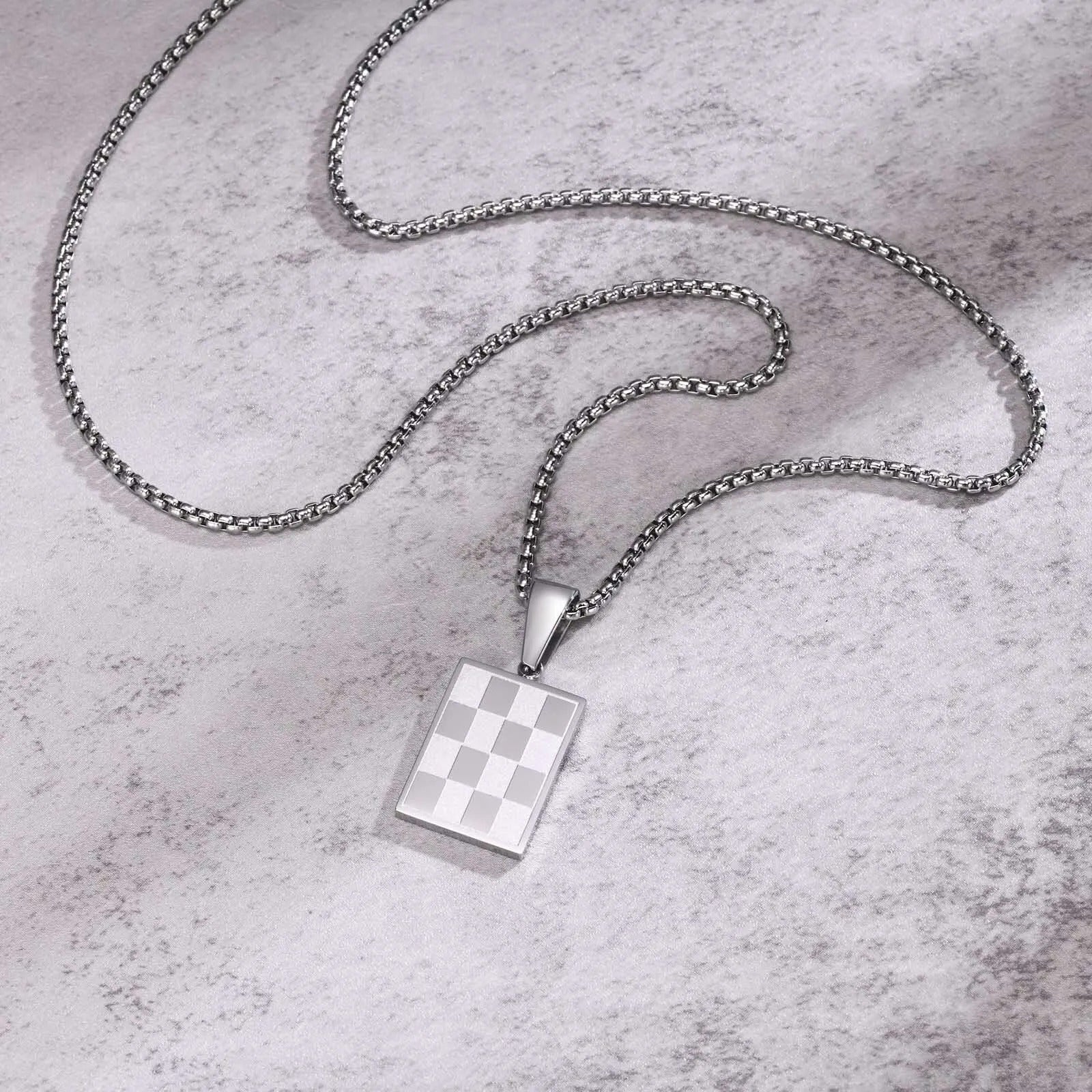 Vnox Small Dogtags Pendant Necklaces for Men - Revelloventures