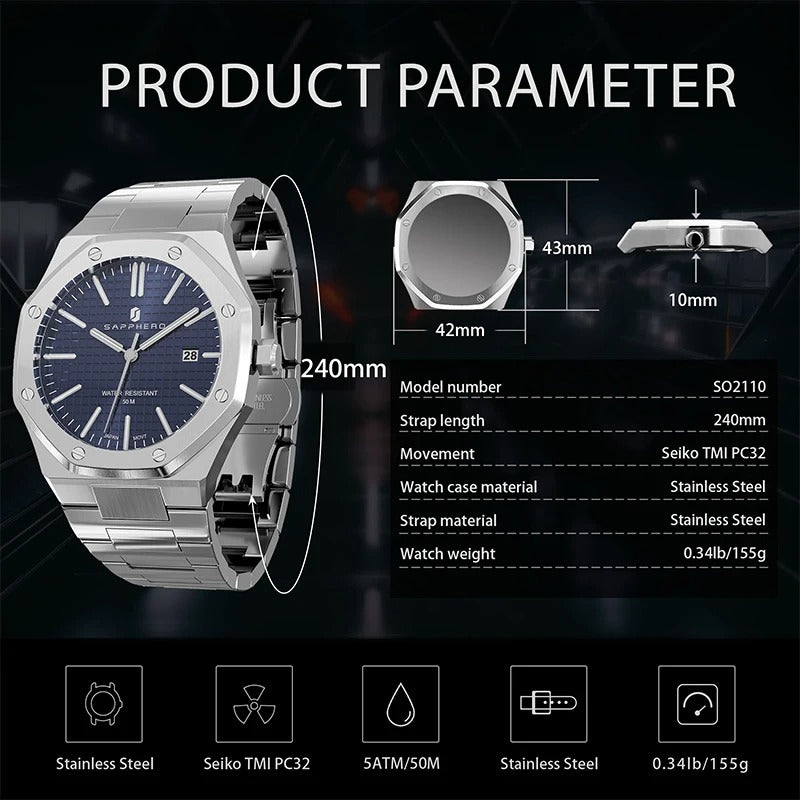 SAPPHERO Men's Watch - Revelloventures