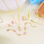 5pcs/set Colorful Enamel Plum Blossom Bracelets for Women - Revelloventures