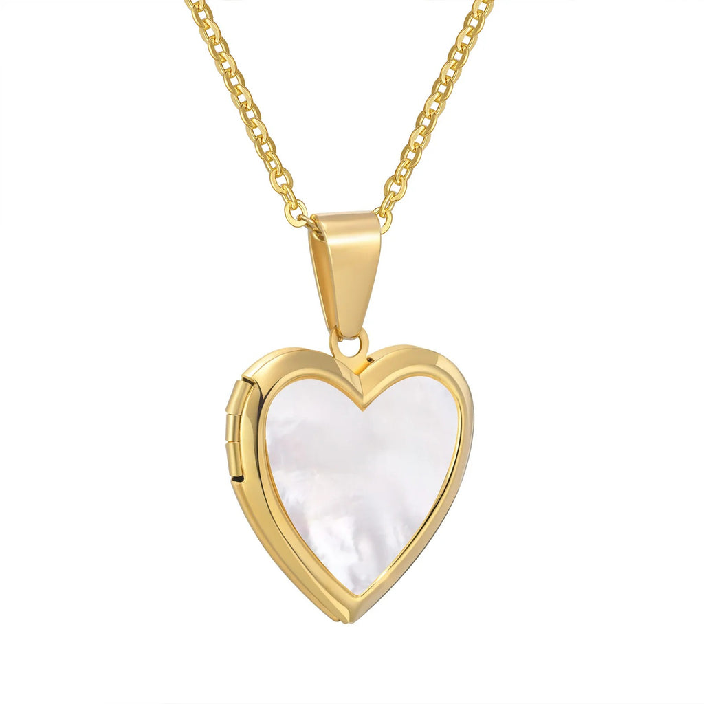 Vnox Women Locket Necklaces, Openable Heart Pendants - Revelloventures