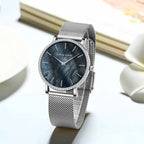 Quartz Movement Luxury Women Watch Rhinestone Stainless Steel