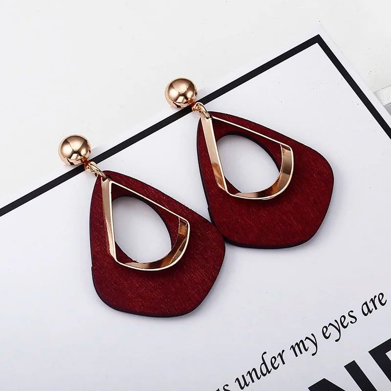 Ethnic Hollow Out Geometric Drop Earrings For Women