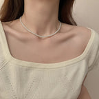Classic Elegant White Pearl Chokers Necklace For Women and Men