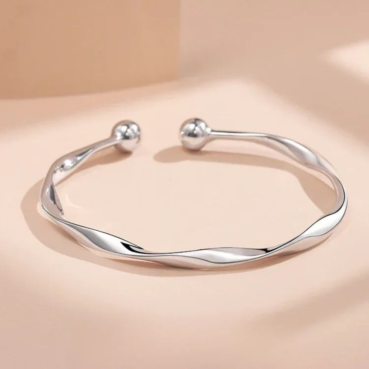 4Pcs/Set Fashion Snake Green Gemstone Bangle Rhinestone Full Metal Bracelet For Women - Revelloventures