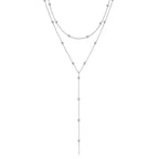 LATS Gold Color Double Layered Long Tassel Chain Necklaces for Women - Revelloventures